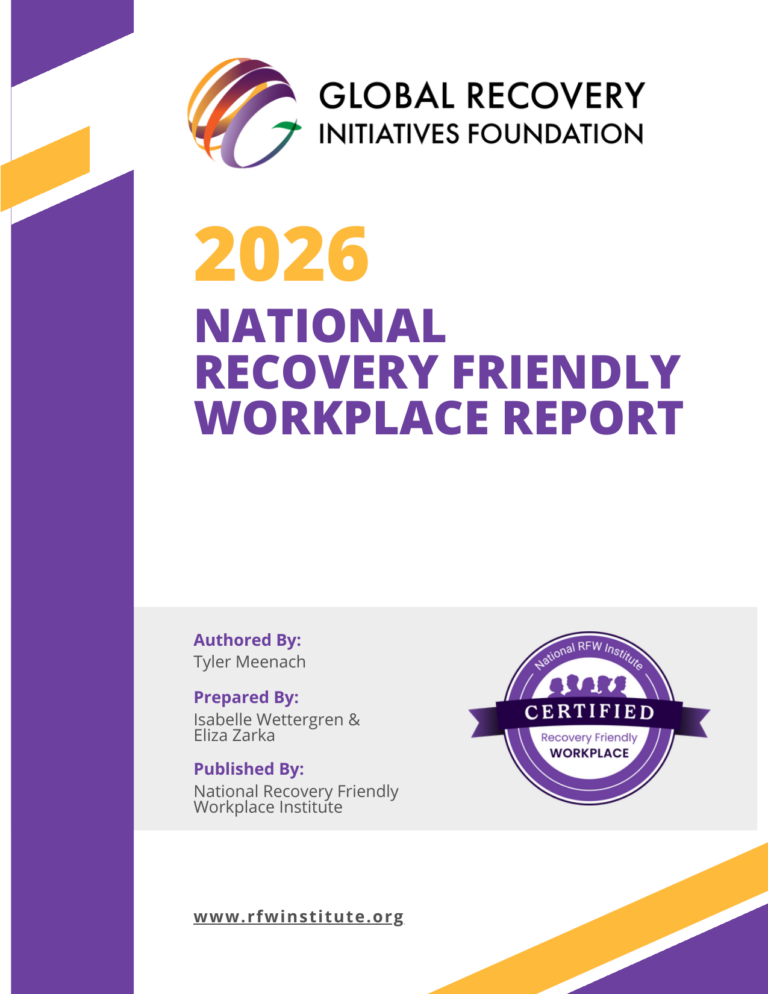 Cover of the 2026 National Recovery Friendly Workplace Report