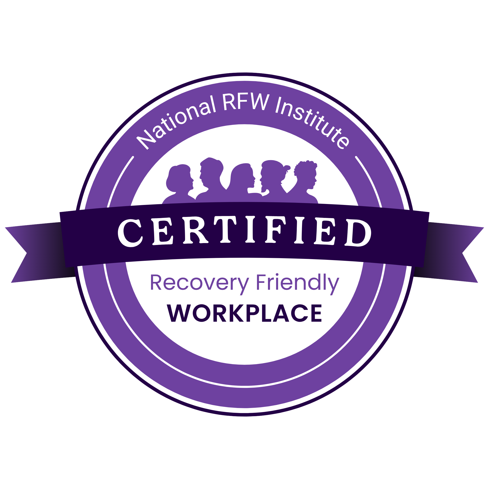Certified Recovery Friendly Workplace badge